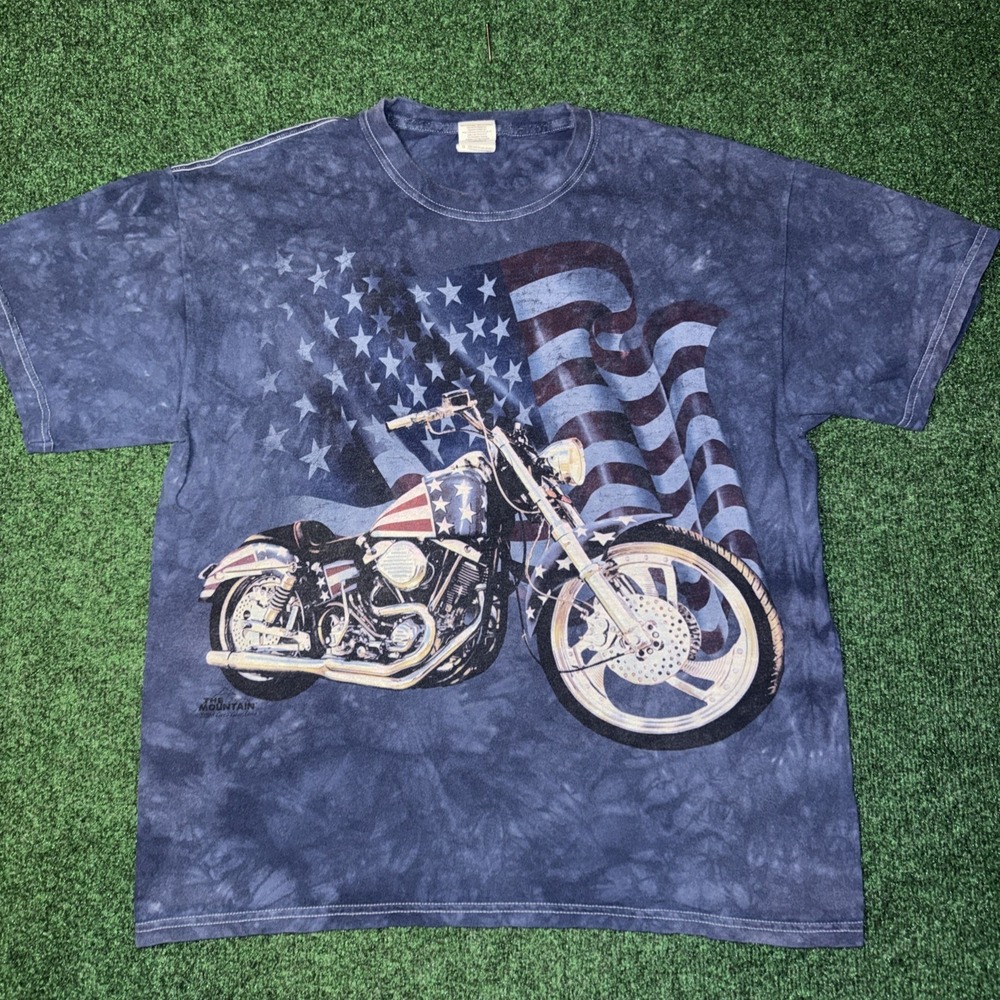 America Pride Chopper Graphic T Shirt Size Large Blue Shirt‎ W24
